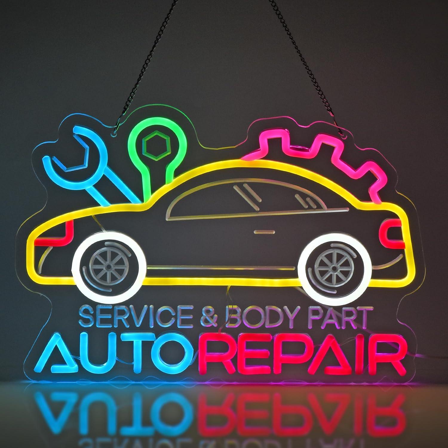 Auto Repair Shops - Auto Repair Neon Sign Neon Light