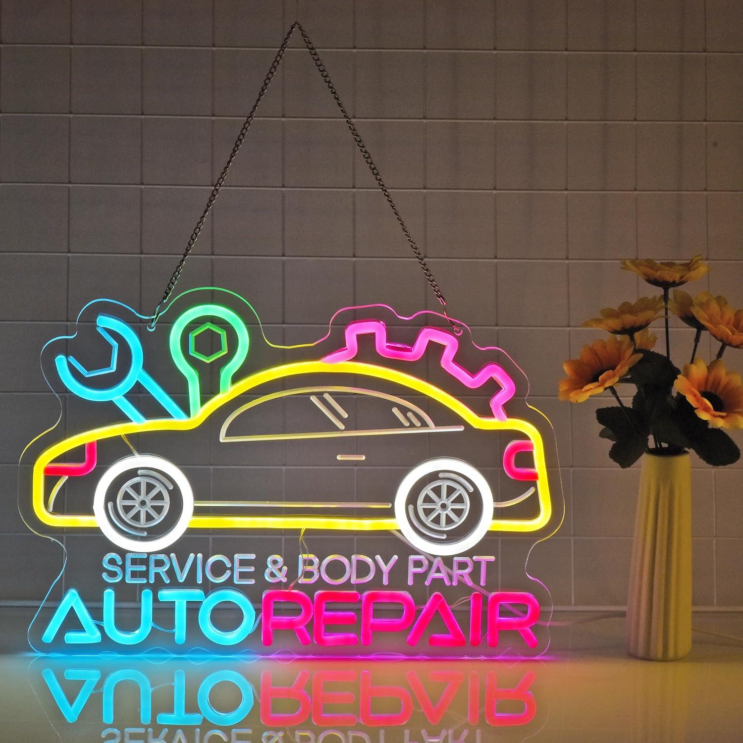 Auto Repair Neon Sign Neon Lig - Auto Repair Shops reseña y precio