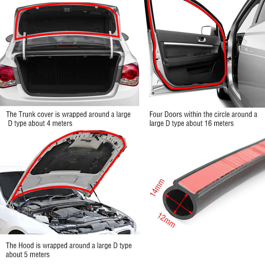 4m DType Rubber Car Body Seal  - Auto Body Filler reseña y precio