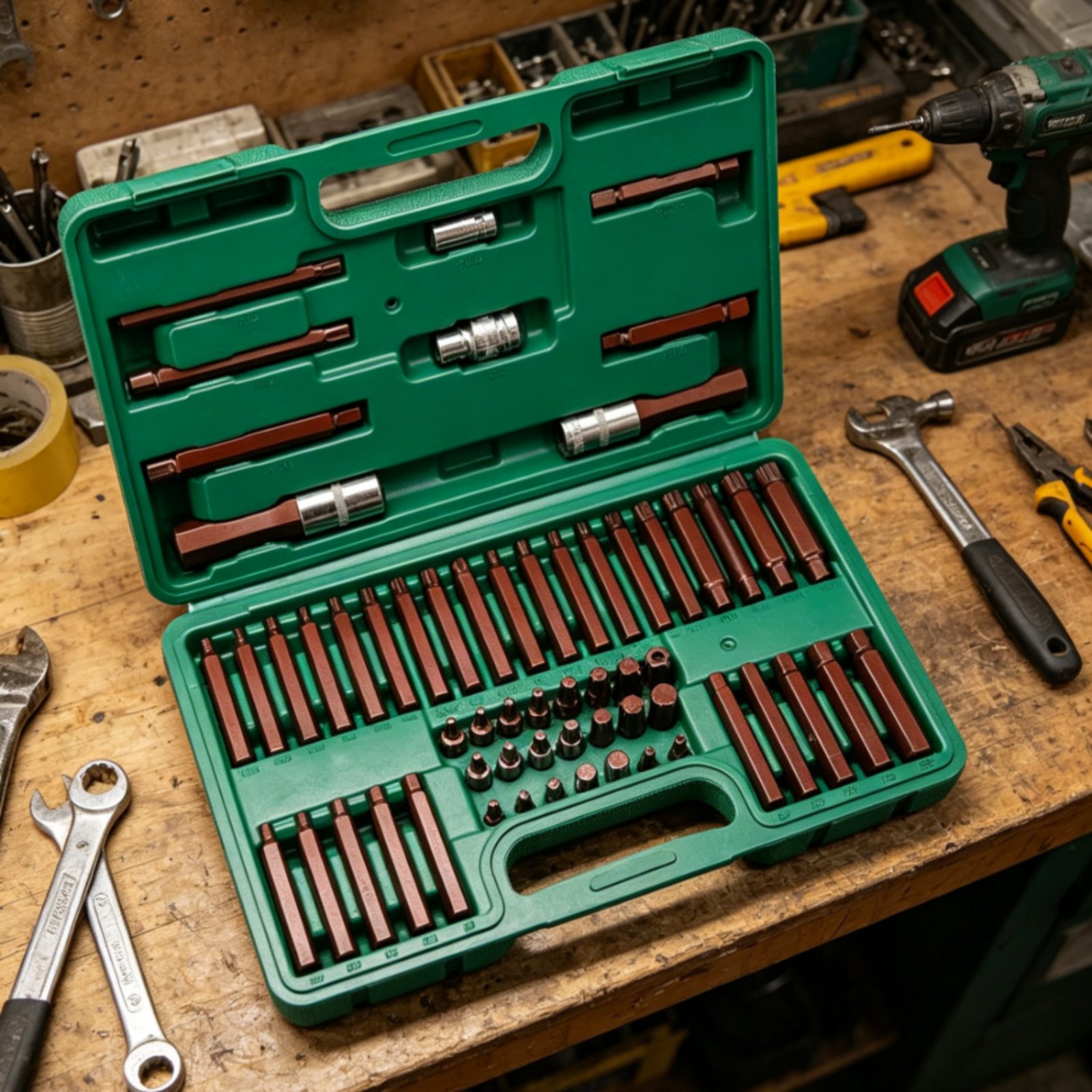 60 Pieces Star Drive Bit Set H - Auto Repair Shops reseña y precio