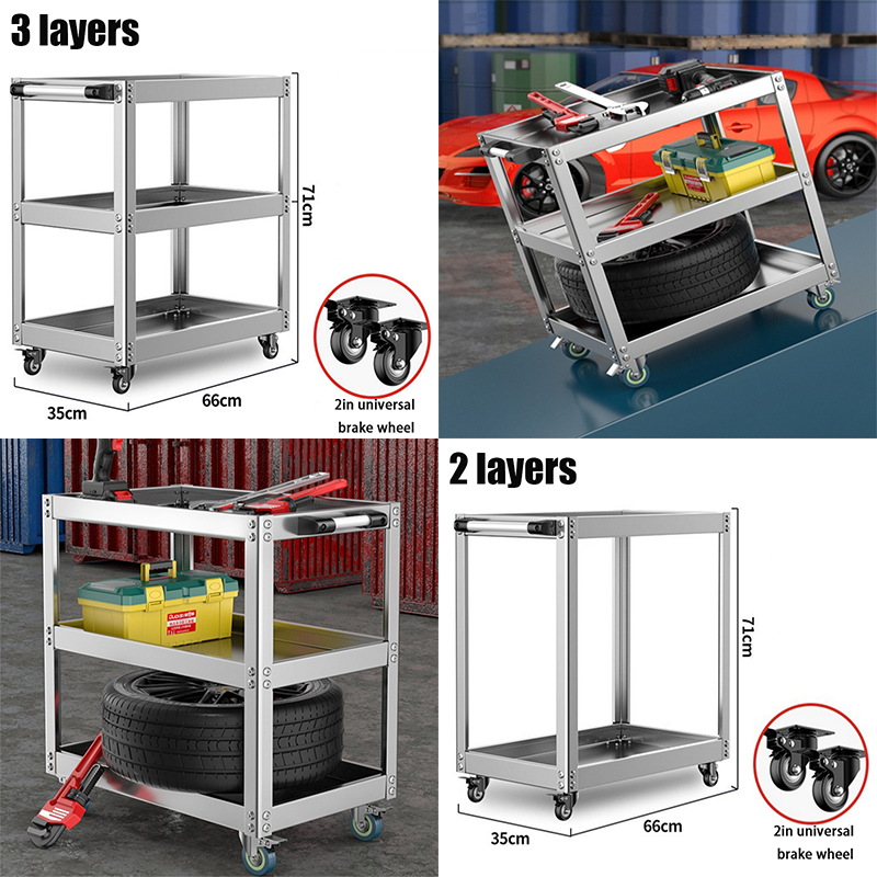 2/3 layers Trolley Stainless S - Auto Repair Shops reseña y precio